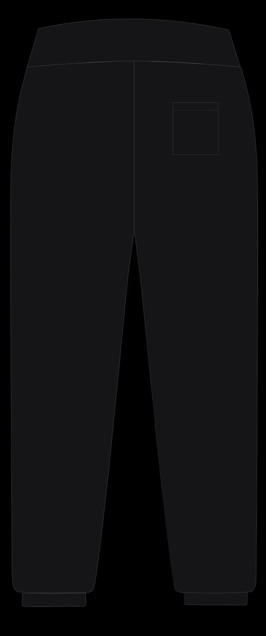 Black pants on a transparent background